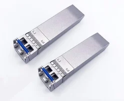Elfcam - 2 Modules SFP+ 10 Gbps - LC/UPC Monomode OS2, 1310nm 10GBase-LR, 10 km, Compatibles Freebox Ultra