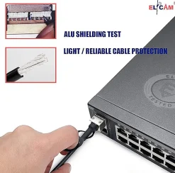 Elfcam - Câble DAC SFP+ à SFP+ 10Gb - 8m, Twinax Attache Directe, Haute Performance