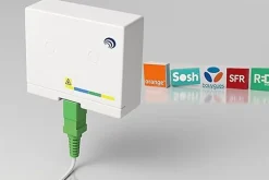 Elfcam - Câble Fibre Optique SC-APC à SC-APC - 0.5m (Blanc), Jarretière Renforcée 9/125um, Blindé, Compatible Livebox