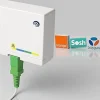 Elfcam - Câble Fibre Optique SC-APC à SC-APC - 10m (Blanc), Jarretière Renforcée 9/125um, Blindé, Compatible Livebox