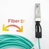 Elfcam - Câble Optique Actif SFP+ à SFP+ - 20m, AOC 10 Gbit/s OM3, Ultra Performant, Réseau Professionnels, PC