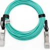 Elfcam - Câble Optique Actif SFP+ à SFP+ - 100m, AOC 10 Gbit/s OM3, Ultra Performant, Réseau Professionnels, PC