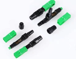 Elfcam - Lot de 5 Connecteurs Rapides Fibre Optique SC/APC - Simplex Monomode (SM), Haute Précision