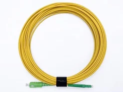 Elfcam - 0.5m Câble à Fibre Optique SC/APC à LC/APC Monomode Simplex 9/125um OS2 Jarretière Optique LSZH Jaune