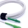 Elfcam - 5m Câble à Fibre Optique SC/APC à LC/APC Monomode Simplex 9/125um OS2 Jarretière Optique LSZH Blanc