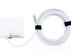 Elfcam - 10m Câble Fibre Optique SC/APC à SC/APC, Simplex Monomode 4,0mm avec PTO, Rallonge Fibre sans Perte