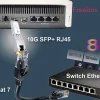 Elfcam - Module SFP+ 10GBase-T RJ45 - 30 m sur Câble Ethernet Cat7/Cat8, Compatible Freebox Ultra