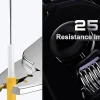 Elfcam - Pince à Dénuder 3 Coupes, Outil 3 en 1 pour Fibre Optique 125um à 250um, Modèle CS-01