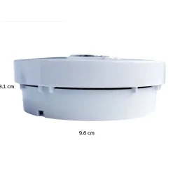 ELRO Détecteur de Fumée Innovant 10 Ans Autonomie Pile Non Remplaçable Capteur Optique Précis 85dB Alarme 3m Protection 40m²