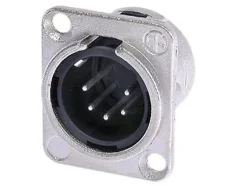 Embase XLR 5 points male type D NEUTRIK