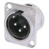 Embase XLR 3 points male type D NEUTRIK