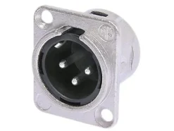 Embase XLR 3 points male type D NEUTRIK