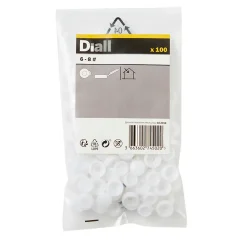 Embout blanc à clipser ø6-8 mm - 100 pièces