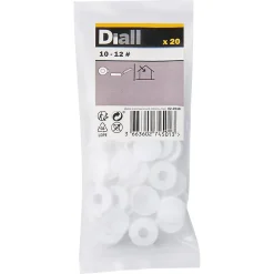 Embout blanc à clipser ø10-12 mm - 20 pièces