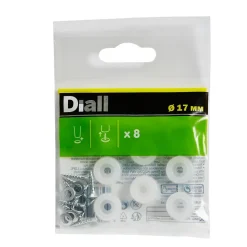 Embout en plastique Diall 17 mm x 8, transparent