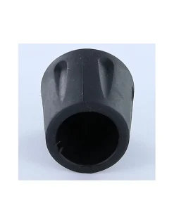 Embout rond envellopant caoutchouc vulcanisé Noir Pour Tube 28 à 29 - 1 pièce