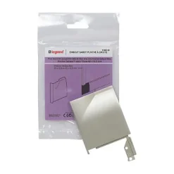 Embout sabot droit pour plinthe CELIANE Déco titane 82 x 12,5 mm Legrand