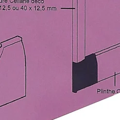 Embout sabot droit pour plinthe CELIANE Déco blanc 82 x 12,5 mm Legrand