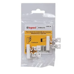 Embouts pour moulure 32 x 12,5 mm Legrand
