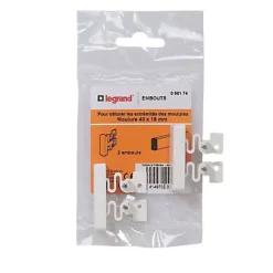 Embouts pour moulure 40 x 16 mm Legrand