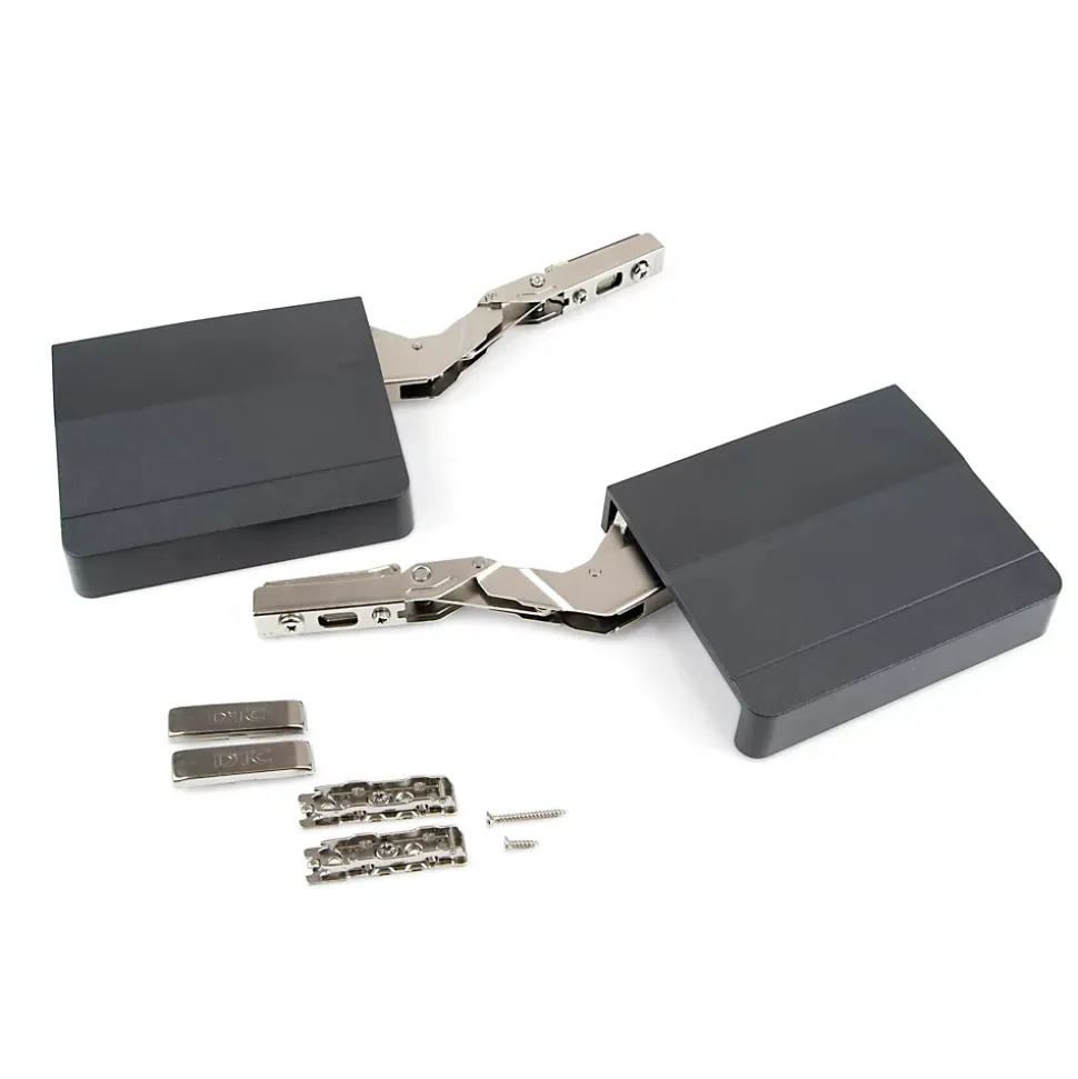 Emuca Compas Agile Smart pour porte relevable, 960 - 2350, Plastique gris antracite, Acier et Plastique.