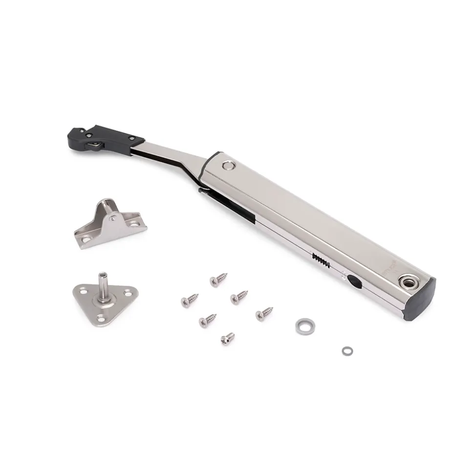 Emuca Compas pour portes levantes Altius One, Gamme de force 1440-2200, Acier, Nickelé