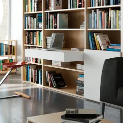 Emuca Coulisses pour table extensible et relevable Oplà Folding+39, Aluminium, Acier inox anodisé