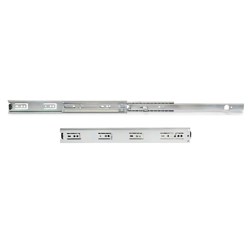 Emuca Jeu de coulisses à billes à sorties totale avec supports, hauteur 45mm, longueur 300mm, Acier, Zingué