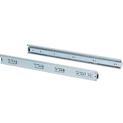 Emuca Lot de 5 coulisses pour tiroirs, roulement à billes, hauteur 45mm, profondeur 450mm, sortie totale, zingué