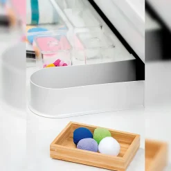 Emuca Lot de 10 Economiseurs de siphon de tiroir de bain, courbés, Plastique, Gris