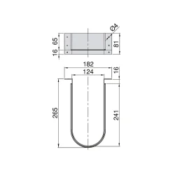 Emuca Lot de 10 Economiseurs de siphon de tiroir de bain, courbés, Plastique, Gris