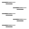 Emuca Lot de 5 jeux de Coulisses pour tiroirs, roulement à billes, hauteur 45mm, profondeur 450mm, sortie totale, Noir