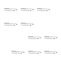 Emuca Lot de 10 jeux de coulisses de tiroir invisible Silver, à sortie totale, avec fermeture amortie et loqueteau, profondeur