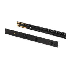 Emuca Lot de 5 jeux de Coulisses pour tiroirs, roulement à billes, hauteur 45mm, profondeur 550mm, sortie totale, fermeture