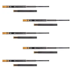 Emuca Lot de 5 jeux de Coulisses pour tiroirs, roulement à billes, hauteur 45mm, profondeur 550mm, sortie totale, fermeture