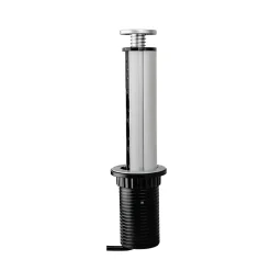 Emuca Multiconnecteur élevable Vertikal A+C, EU, Peint en aluminium, Plastique et Aluminium.