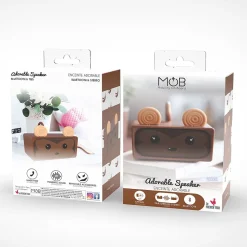 Enceinte Adorable stéréo Monkey - MOBILITY ON BOARD - Enceinte Bluetooth Monkey Marron