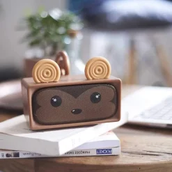 Enceinte Adorable stéréo Monkey - MOBILITY ON BOARD - Enceinte Bluetooth Monkey Marron
