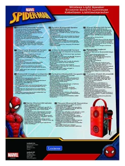 Enceinte Bluetooth lumineuse avec micro Spiderman