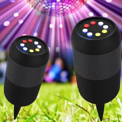 Enceinte extérieure 10W, RVB, IPX5 Rechargeable USB