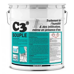 Enduit de cuvelage C3 enduit ciment étanchéité hydrofuge béton PROCOM-35 Kg-Gris