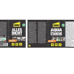 Enduit d'étanchéité noir UHU Aqua étanche pot de 750 ml