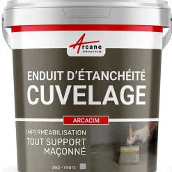 Enduit Hydrofuge pour support maçonné - ARCACIM Gris - 25 kg - ARCANE INDUSTRIES