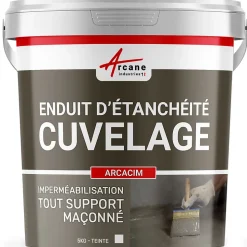 Enduit Hydrofuge pour support maçonné - ARCACIM Blanc - 5 kg - ARCANE INDUSTRIES