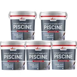 Enduit Piscine Hydrofuge - Etanchéité Piscine & Cuvelage : ARCACIM PISCINE Gris - Offre Spéciale : 5 x 25 Kg - ARCANE INDUSTRIES