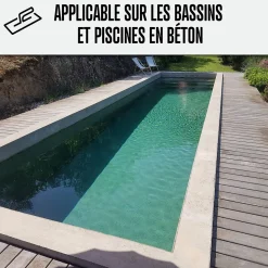 Enduit Piscine Hydrofuge - Etanchéité Piscine & Cuvelage : ARCACIM PISCINE Blanc - 5 kg - ARCANE INDUSTRIES