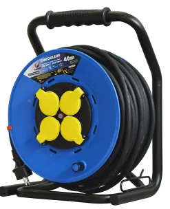 Enrouleur 4 prises-h07rn-3g2.5MM²-40M -I-watts Pro