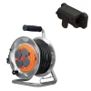 Enrouleur chantier 3G2,5mm² IP44 25m - 4 prises Zenitech