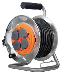 Enrouleur chantier 3G2,5mm² IP44 25m - 4 prises Zenitech