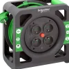 Enrouleur compact 15m 4 prises 2P+T IP20 - Schneider